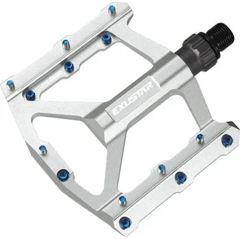 Pedál na kolo EXUSTAR BMX PEDÁLY, PB557-SL, stříbrná