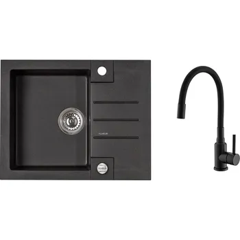 Kuchyňský dřez Alveus SET Rock 30/91+ baterie Mintas black MAT + 5 % sleva v košíku s kódem SLEVA5