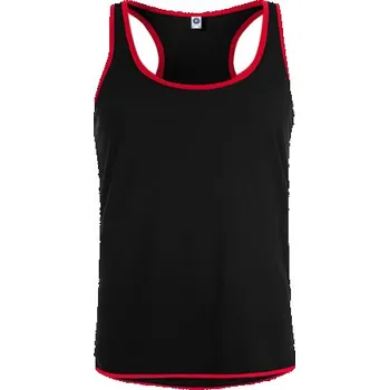 Pánské tílko Starworld Pánské funkční tílko SW305 Black-Fiesta Red S