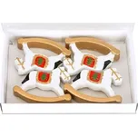 Dekorace k lepení - Houpací koník 4 ks