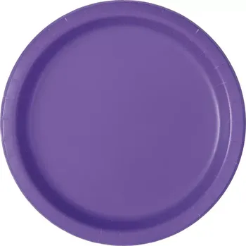 Talíř EKO Talířky papírové - fialové 18cm 8ks