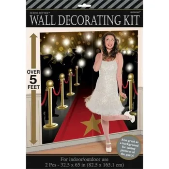 Party dekorace Dekorace na zeď Hollywood 82 x 165 cm