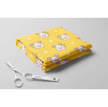 Softshell s beránkem, Myšky a hvězdičky Barva: Žlutá