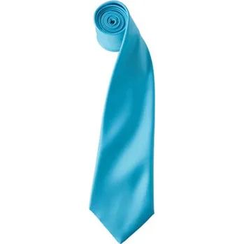 Kravata Premier Workwear Pánská saténová kravata PR750 Turquoise -ca. Pantone 312 144 x 8,5 cm