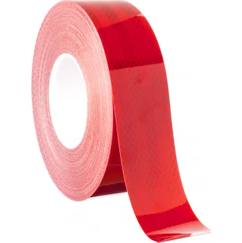 Výstražná páska Reflexní páska pro značení návěsů a tahačů EHK 104 ProfiTruck - červená 50 mm x 47,5 m - 50 mm x 47,5 m - Kód: 18116