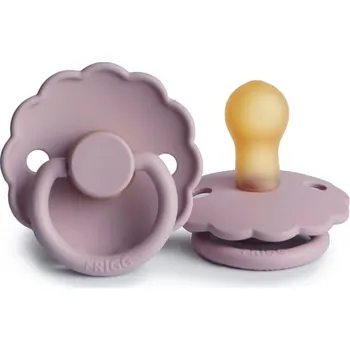 dudlíky FRIGG Daisy Latex Soft Lilac - size 1