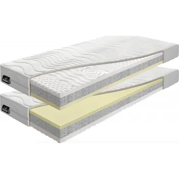 Matrace BENAB MEMORY HARD tvrdá vysoká matrace s línou pěnou (2ks) 80x200 cm Pratelný potah Chloe Active