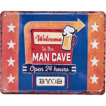 Plechová cedule Plechová cedule Man Cave