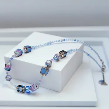 Náhrdelník Lampglas Náhrdelník Frozen Miracle s ryzím stříbrem v perlách Lampglas