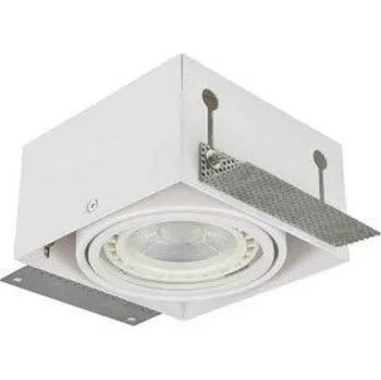 Bodové svítidlo Stropní zápustné bodové svítidlo AZzardo Nova 1 GIPs black/black AZ2873 GU10+ADAP111/ES111 1x40/1x50W IP20 15cm bílé