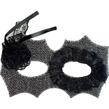 Karnevalová maska Párty škraboška - černostříbrná