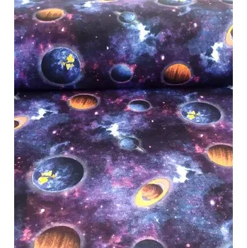 Loneta dekorační látka vesmír | RTex