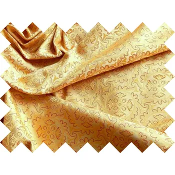 HEDVA ČESKÝ BROKÁT Vzorek brokátu 5x10cm 50749 SLUNEČNÍ KOLO žlutá | 11