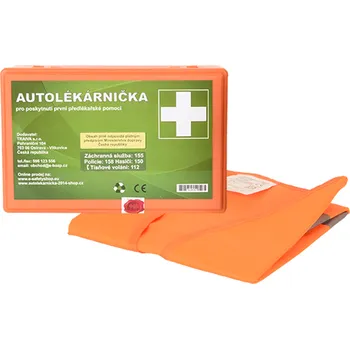 Autodoplněk Autolékárnička plastová s výstražnou vestou Kód: 10768