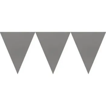 Vlajka Vlaječková girlanda stříbrná 450 cm