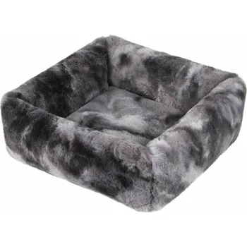 Pelíšek pro psa Pelech I love pets Cube Fox 56 x56 cm šedý melír