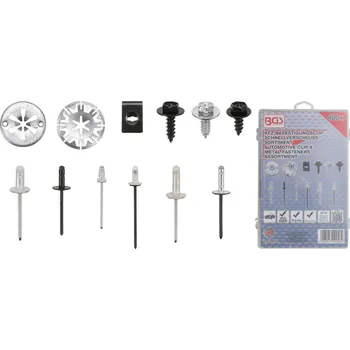 Sada nářadí BGS 9058, Sada příchytek čalounění pro vozy Audi, VW, Toyota, Mercedes-Benz, BMW | 400 dílná