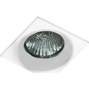 Bodové svítidlo Stropní bodové podhledové svítidlo AZzardo Ivo Square white AZ1825 GU10 1x50W IP20 hranaté bílé