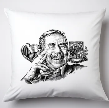 Polštář Polštář - Václav Havel Typ povlaku: Plyš