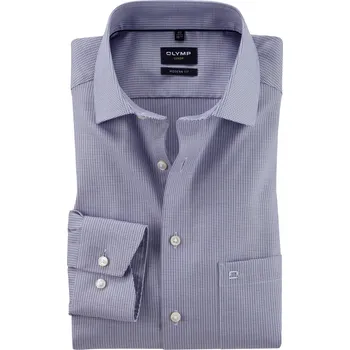 Pánská košile Olymp Luxor Modern Fit společenská košile 122854 33 Modrá 45