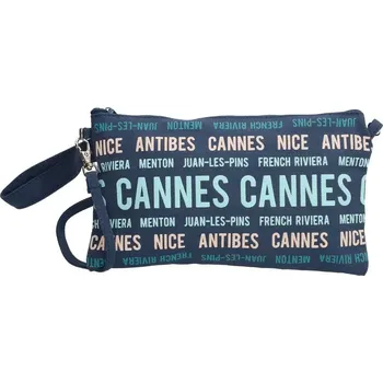 Kabelka Dámská textilní kabelka PE-Florence Cities 17249 – modrá, stylová a praktická, vhodná i jako kosmetická taštička | Cooltovka.cz