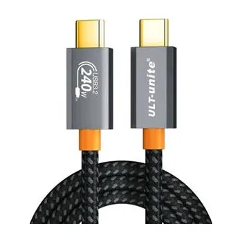Datový kabel ULT USB-C USB3.2gen 2 20Gb/s kabel M-M až 240W Fast charge , 2m opletený