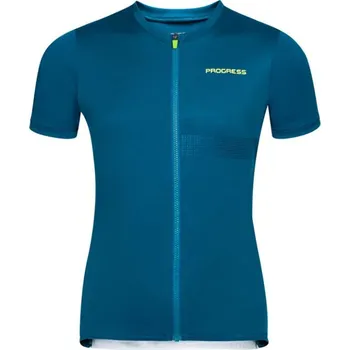 cyklistický dres dres krátký dětský Progress TRAFFICO petrol (dres krátký dětský Progress TRAFFICO petrol)