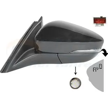 Auto zrcátko Vnější zpětné zrcátko VAN WEZEL 1949827