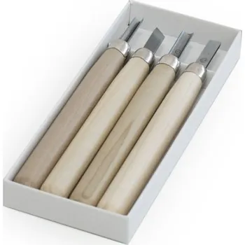 Dláto Sada řezbářských mini-dlát MARUICHI T-4 s dřevěnou rukojetí - 4 kusy