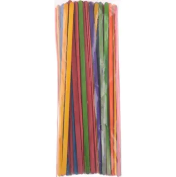 dřevěné dřívka 100ks barevná