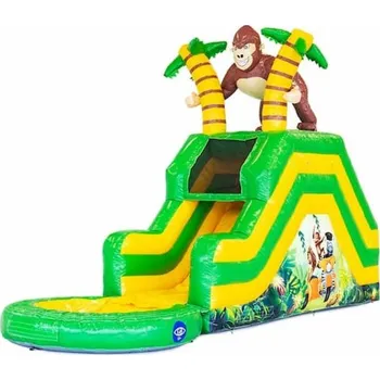 Skákací hrad Nafukovací vodní skluzavka s bazénkem Jungle | Certifikováno | Kvalitní PVC