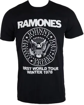 Pánské tričko Rock Off Ramones First World Tour 1978 RATTRTW01MB