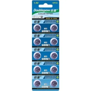 Článková baterie 10x DOUBLEPOW AG10 LR54 1.5V alkalické baterie