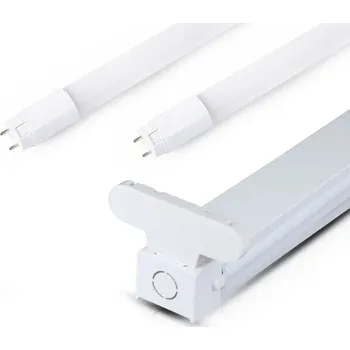 Zářivkové svítidlo Zářivkové těleso 150cm IP20 + 2x LED trubice 20W Economy - Studená bílá - LED Solution - 6057_216310 - 6057_216310