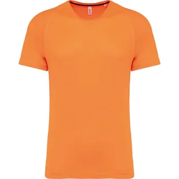 Pánské tričko Pánské sportovní tričko ProAct z recyklovaného polyesteru PA4012 Barva: Oranžová fluorescentní, Velikost: XXL
