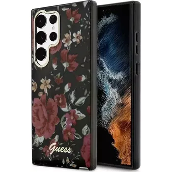 Pouzdro na mobilní telefon Originální pouzdro Guess GUHCS23LHCFWSA na mobil Samsung Galaxy S23 Ultra - Flower Collection - green/kaki (Kryt či obal GUHCS23LHCFWSA Guess na mobil Samsung Galaxy S23 Ultra - Flower Collection)