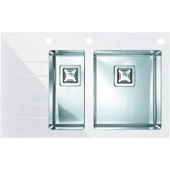 Nerezový dřez Alveus CRYSTALIX 20 PRAVÝ BÍLÝ + 5 % sleva v košíku s kódem SLEVA5