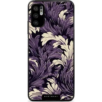 Pouzdro na mobilní telefon Lesklý kryt Mobiwear Glossy - Xiaomi Redmi Note 10 5G - GA46G Fialové rostliny (Prémiové lesklé pouzdro, obal, kryt Mobiwear Glossy na mobil Xiaomi Redmi Note 10 5G - GA46G Fialové rostliny, materiál Plast + TPU silikon - krytí po všech stranách,)