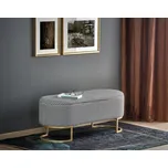 HALMAR HARMONY taburet černobílý