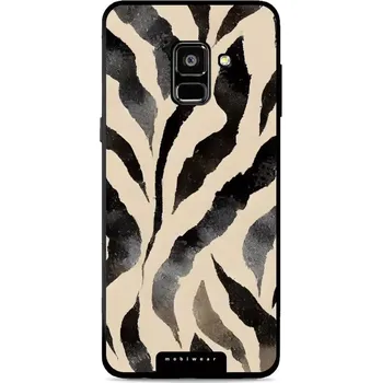 Pouzdro na mobilní telefon Lesklý kryt Mobiwear Glossy - Samsung Galaxy A8 2018 - GA53G Zebří (Prémiové lesklé pouzdro, obal, kryt Mobiwear Glossy na mobil Samsung Galaxy A8 2018 - GA53G Zebří, materiál Plast + TPU silikon - krytí po všech stranách, neošoupatelný potisk, tenké)