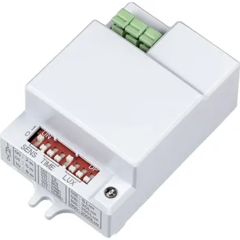 Pohybové čidlo Mikrovlnné radarové pohybové čidlo s dosahem 8m - - Radarové čidlo s HF radiofrekvenčním senzorem, pro spínání všech světelných zdrojů včetně LED - 06823 - 06823