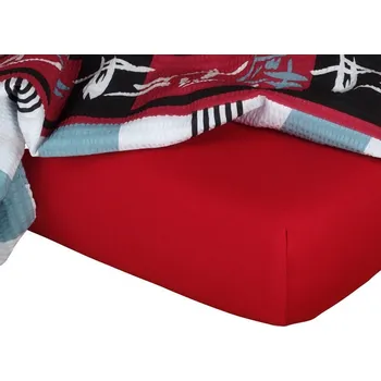 Prostěradlo Jersey prostěradlo vínová - 180x200/20 cm dvoulůžko