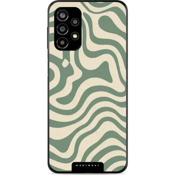 Pouzdro na mobilní telefon Lesklý kryt Mobiwear Glossy - Samsung Galaxy A23 - GA57G Zelené a béžové zkrouceniny (Prémiové lesklé pouzdro, obal, kryt Mobiwear Glossy na mobil Samsung Galaxy A23 - GA57G Zelené a béžové zkrouceniny, materiál Plast + TPU silikon - krytí po všech)