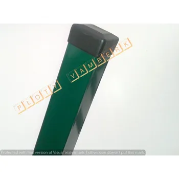 Plotový sloupek Sloupek hranatý 200 cm 60x60 mm zelený