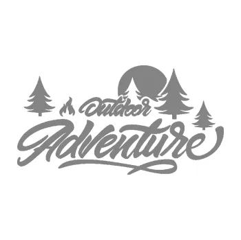 Samolepící dekorace SAMOLEPKA Adventure outdoor nápis les,hory a táborák (17 - šedá) NA AUTO, NÁLEPKA, FÓLIE, POLEP, TUNING, VLASTNÍ TEXT, TISK, AUTOSAMOLEPKY.cz, POLEPY, OBRÁZEK, LOGO, SAMOLEPKY