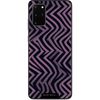 Pouzdro na mobilní telefon Lesklý kryt Mobiwear Glossy - Samsung Galaxy S20 Plus - GA55G Fialové klikyháky (Prémiové lesklé pouzdro, obal, kryt Mobiwear Glossy na mobil Samsung Galaxy S20 Plus - GA55G Fialové klikyháky, materiál Plast + TPU silikon - krytí po všech stranách,)