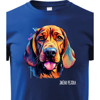 Chlapecké tričko Dětské tričko Bloodhound, Barva Modrá, Velikost 158 cm/12 roků, Canvas Dětské tričko 2430