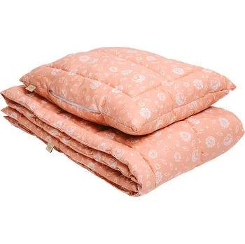 přikrývka SET Celoroční barevná přikrývka a polštář selský vzor duté vlákno - 140x200 + 50x70 cm , 100% BAVLNA