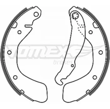 Brzdová čelist Sada brzdových čelistí TOMEX Brakes TX 20-17