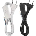 Flexo šňůra 3m 2x0,75mm2 s vypínačem - Bílá - EMOS - S08273 - S08273